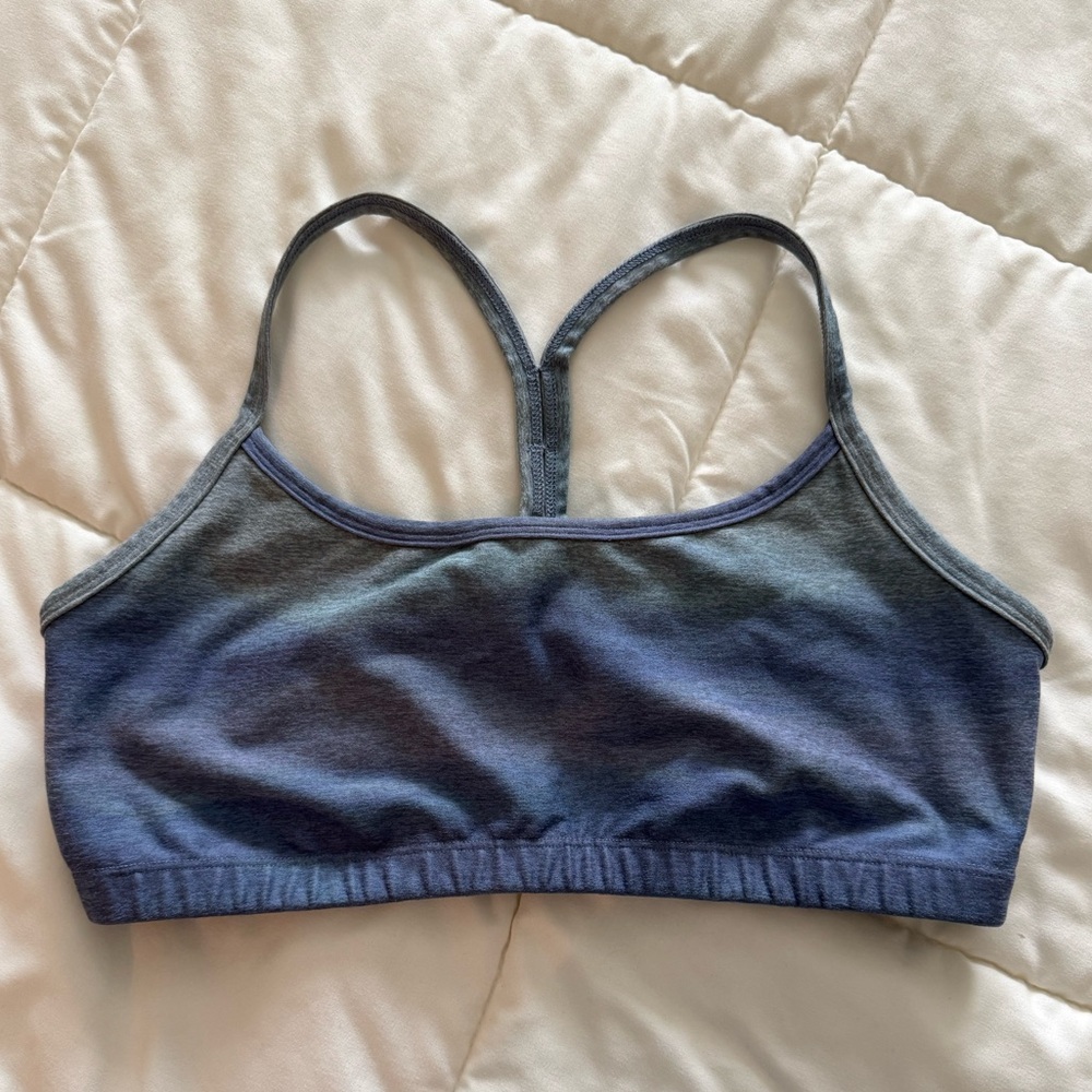 Beyond Yoga Ombré Grey to Blue Women's Sports Bra